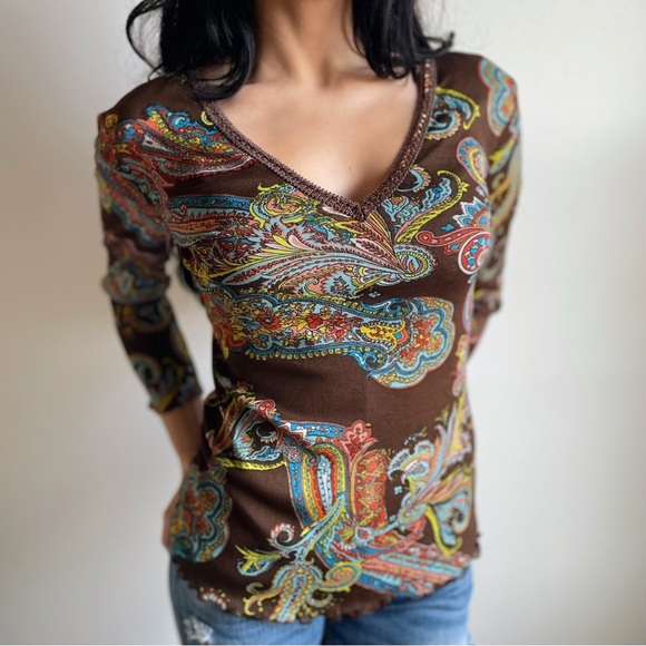 C&A Tops - C&A mesh paisley fairy top